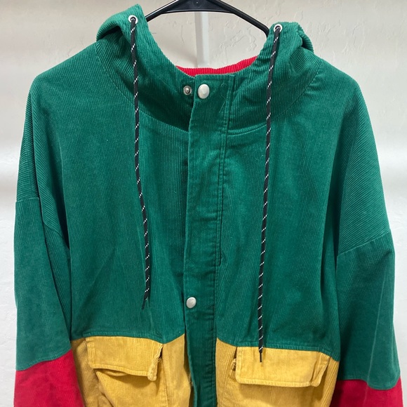 Zaful multi-color corduroy jacket - Picture 2 of 4